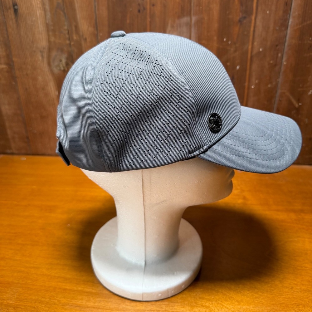 Gaiam Baseball Hat Unisex OS Grey Perforated Performance Adjustable Strapback - Picture 5 of 10
